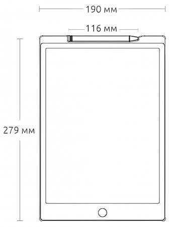 Купить Xiaomi LCD Writing Tablet 12" (XMEA12L) Black