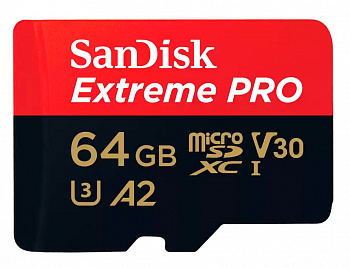 Купить SanDisk Extreme Pro 64GB microSDXC UHS-I with Adapter (SDSQXCU-064G-GN6MA)