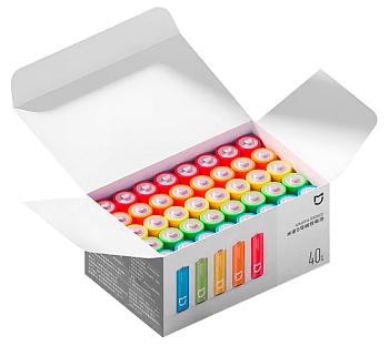 Купить Xiaomi Mijia No.5 AA  Alkaline Battery 40 pcs