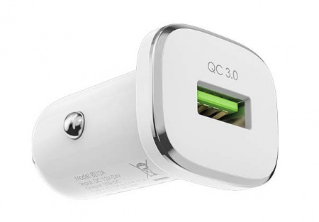 Купить Borofone BZ12Aa АЗУ 1USB 3.0A QC3.0 Быстрая зарядка для Type-C Белый