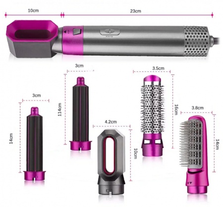 Купить Xiaomi SenCiciMen Hot Air Styler Fuchsia (5 насадок)