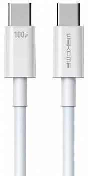 Купить Wekome Origin Series Fast Data Cable Type-C to Type-C 1m 100W (WDC-182) White