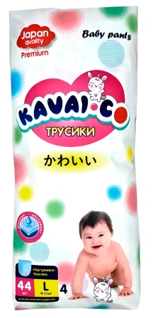 Kavai-Co Baby Pants L 9-11kg (44 Pcs)