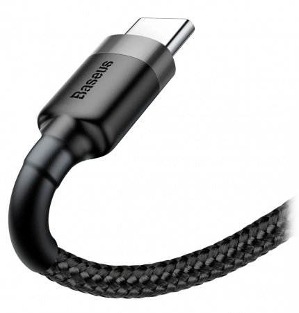 Купить Baseus Cafule Cable USB For Type-C 3A 1M Gray - Black (CATKLF-BG1)