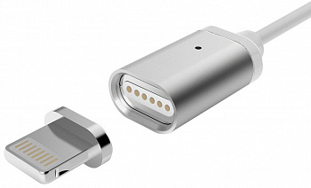 Купить Кабель LIGHTNINIG DRM-MG2-02 МАГНИТНЫЙ 1,2М серебро DREAM 