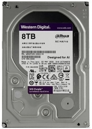 Купить WD HDD 8TB, SATA III, 3.5" (WD85PURU)