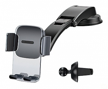 Купить Baseus Easy Control Clamp Car Mount Holder Black (SUYK000001)