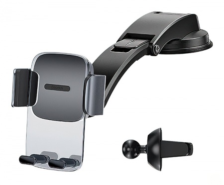 Купить Baseus Easy Control Clamp Car Mount Holder Black (SUYK000001)