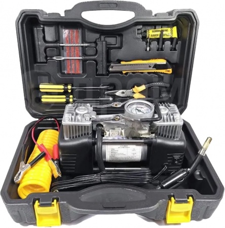 Купить Car Air Сompressor Kit 2 in 1 Black