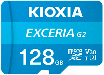Купить KIOXIA EXCERIA G2 ExtremeSpeed microSDXC UHS-I 128 GB V30 U3 (LMEX2L128GC4)