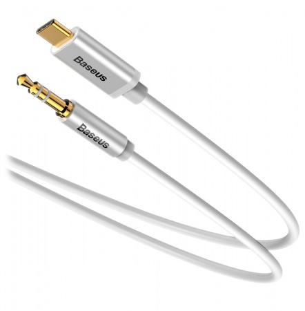Купить Baseus Yiven Type-C male To 3.5 male Audio Cable M01 White (CAM01-02)