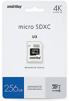 Купить SmartBuy 256GB microSDXC Class 10 U3 Advanced Series