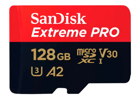 Купить SanDisk Extreme Pro 128GB microSDXC UHS-I with Adapter (SDSQXCD-128G-GN6MA)