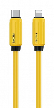 Купить Wekome Fast Data Cable Type-C to Lighting 30W (WDC-29) Yellow