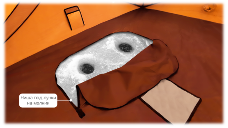 Купить CARCAM Winter Camping Tent 240×240×200cm Orange/Black 