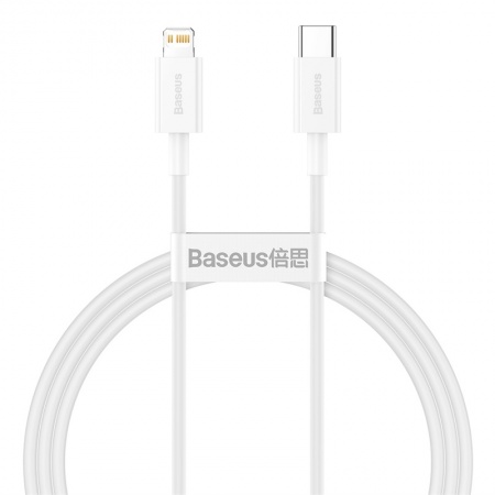 Купить Baseus Superior Series Fast Charging, Type-C - Lightning, 20W, 1 м, White (CATLYS-A02)