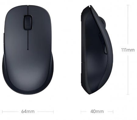 Купить Xiaomi Wireless Bluetooth Dual Mode Mouse 2 (XMSMSB01YM) Black