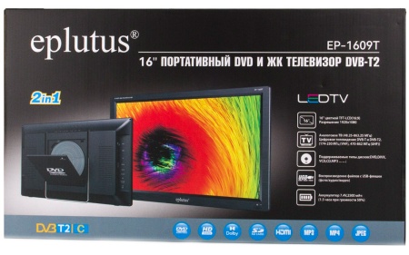 Купить Eplutus 16" LED TV+DVD EP-1609T