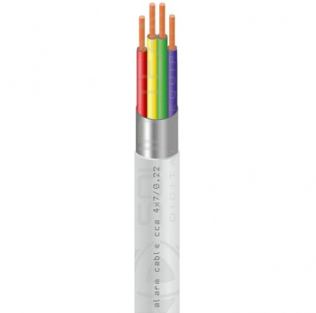 Купить Кабель сигнальный экранированный 4-жильный 4x0.22 мм, 30 м