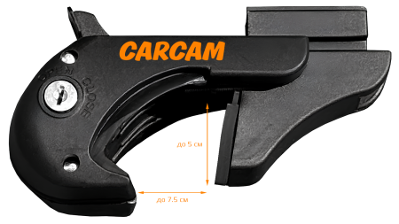 Купить Багажник на рейлинги CARCAM ROOF RAIL 1350 мм 1 поперечина (CC8706) Silver