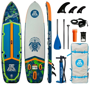 Купить Tourus Inflatable SUP Board 350×91.5×15cm Camouflage Blue and Green, TS-AB01