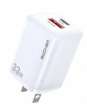 Купить Wekome Fast Charging PD+QC 33W GaN Charger A+C (WP-U140) White