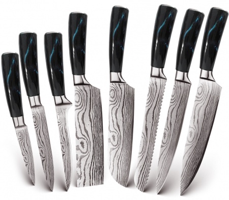 Купить Xiaomi Spetime 8-Pieces Kitchen Knife Set Blue (BU02KN8)