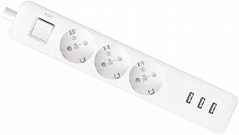Xiaomi Mi Power Strip (3 розетки +3 USB порта)(XMCXB04QM) White