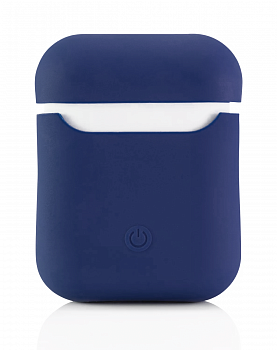 Купить Чехол AirPods Silicon Case - темно-синий