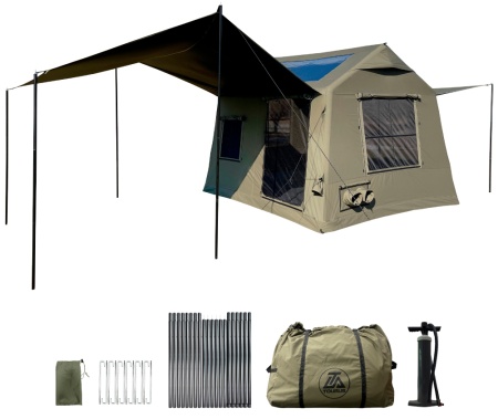 Купить Tourus Inflatable Camping Tent 300×270×220cm Navy Green TS-IT07