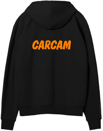 Купить Carcam Худи c капюшоном чёрное M