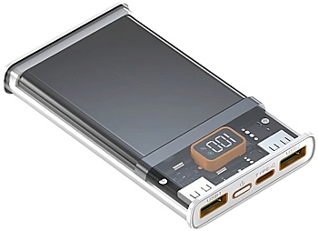 Купить Power Bank Transparent 20000mAh Silver