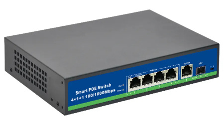 Купить CARCAM Standard 4+1+1 Full Gigabit AI PoE Switch (CCG0411GBC)