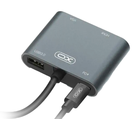 Купить XO Type-C to HDMI+VGA Converter (XO-HUB001)