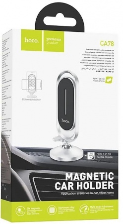 Hoco CA78 Silver Держатель авто магнитный для телефона