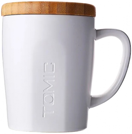 Купить Xiaomi TomicCeramic Cup With Bamboo Cover White (TC1316U)