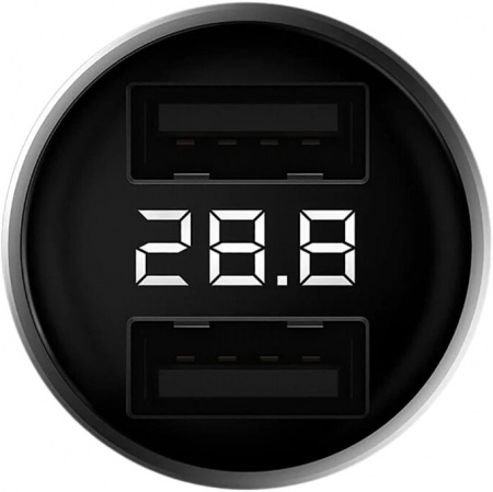Купить Xiaomi ZMI Digital Display Car Charger 2USB 3.0A (AP621)