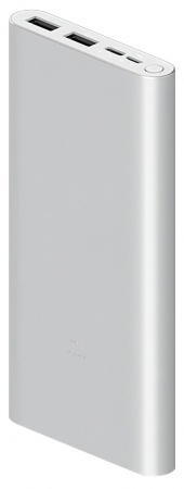 Купить Xiaomi Mi Power Bank 3 10000 mAh Silver (PLM13ZM)