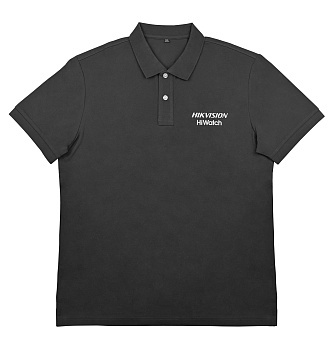 Купить Hikvision/Hiwatch Рубашка с воротником поло черная, XXL