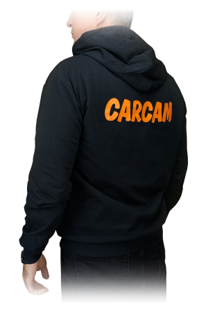 Купить Carcam Худи c капюшоном чёрное XL