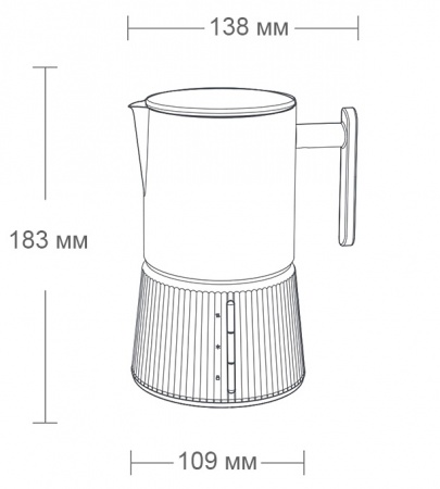 Купить Xiaomi Scishare Milk Steamer Grey (S3102)