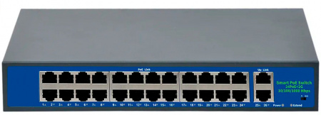 Купить CARCAM Standard 24+2 Uplink Gigabit AI PoE Switch (ССF2420GBLC)