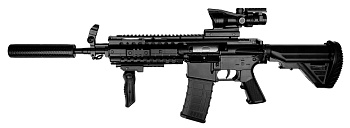 TIAN GONG M4S Electric Adjustable Gel Bullet Gun (XS-1803) Black